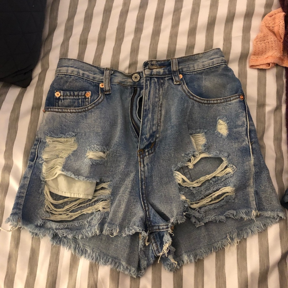 Jean shorts - high waisted